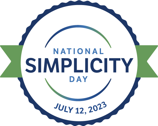 National Simplicity Day 2023 logo