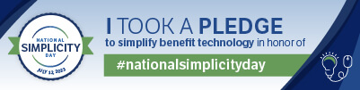 National Simplicity Day Pledge -Benefit Technology Banner