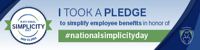 National Simplicity Day Pledge - Employee Benefits Banner