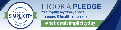 National Simplicity Day Pledge - General Banner