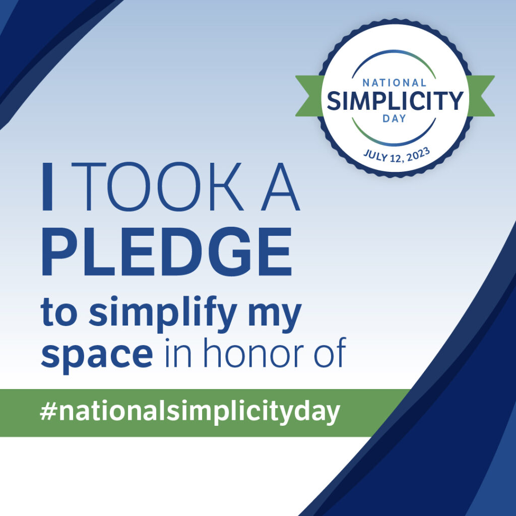 National Simplicity Day 2023 Pledge - Space