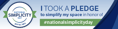 National Simplicity Day Pledge - Space Banner